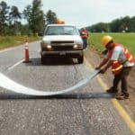 Repairing a crack in the road with GeoTac