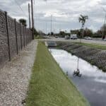 HydroTurf along Florida roadside ditch