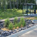 FocalPoint stormwater system with green landscaping