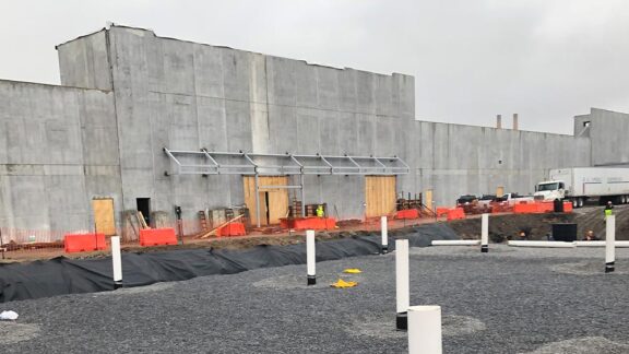 A depiction of the space-constrained home depot parking lot in Flushing, NY