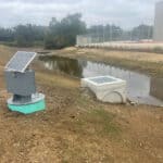 smartPOND system near overflow water.