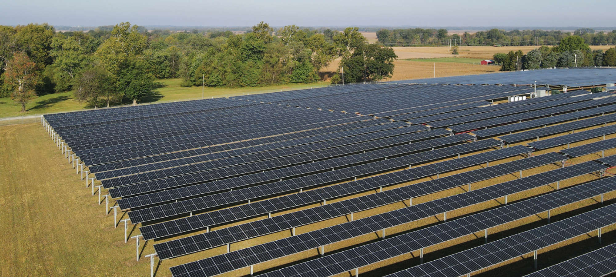 IMPA Solar Park overview with revitalized sandy soils.