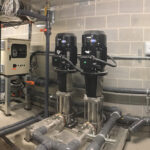 Water reuse system installed in a commercial building