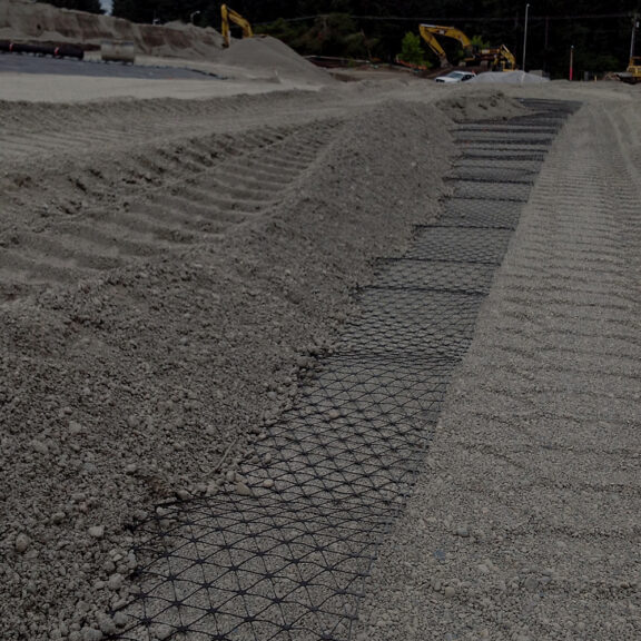 Adding aggregate fill to Tensar Triax Geogrid for superior structural performance