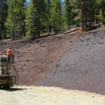 Testing biotic soil applications side by side on this slope in the Rocky Mountains