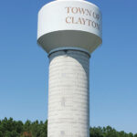 Town of Clayton, NC utilities water tower